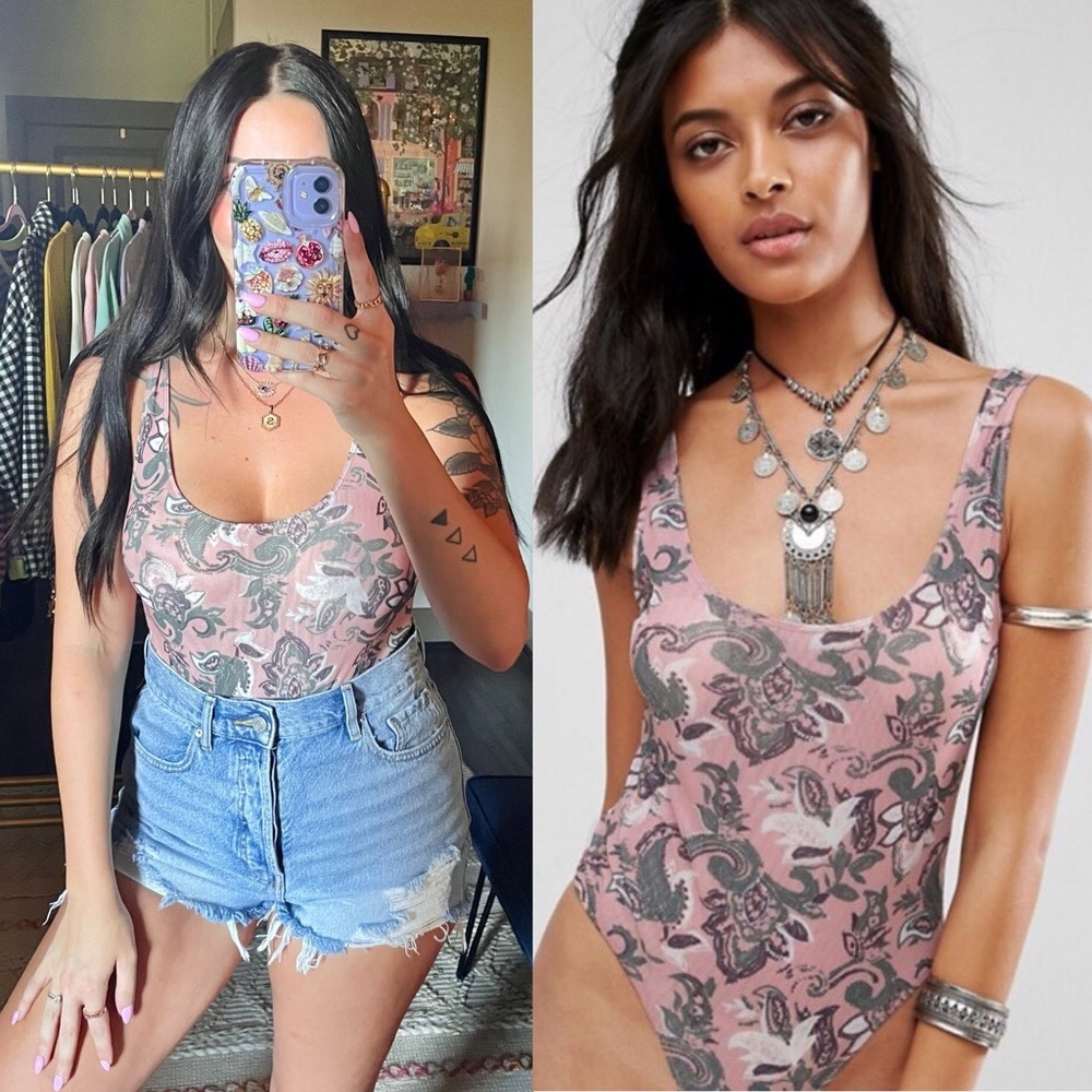 NEW Free People So Fresh Mesh Bodysuit
